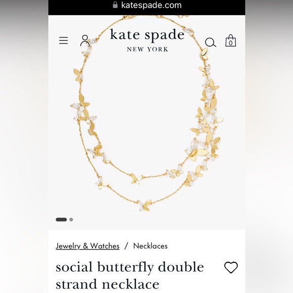 Kate Spade Social Butterfly Necklace - Picture 4 of 6